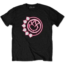 Blink 182, Tričko Six Arrow Smiley, Unisex, Čierna