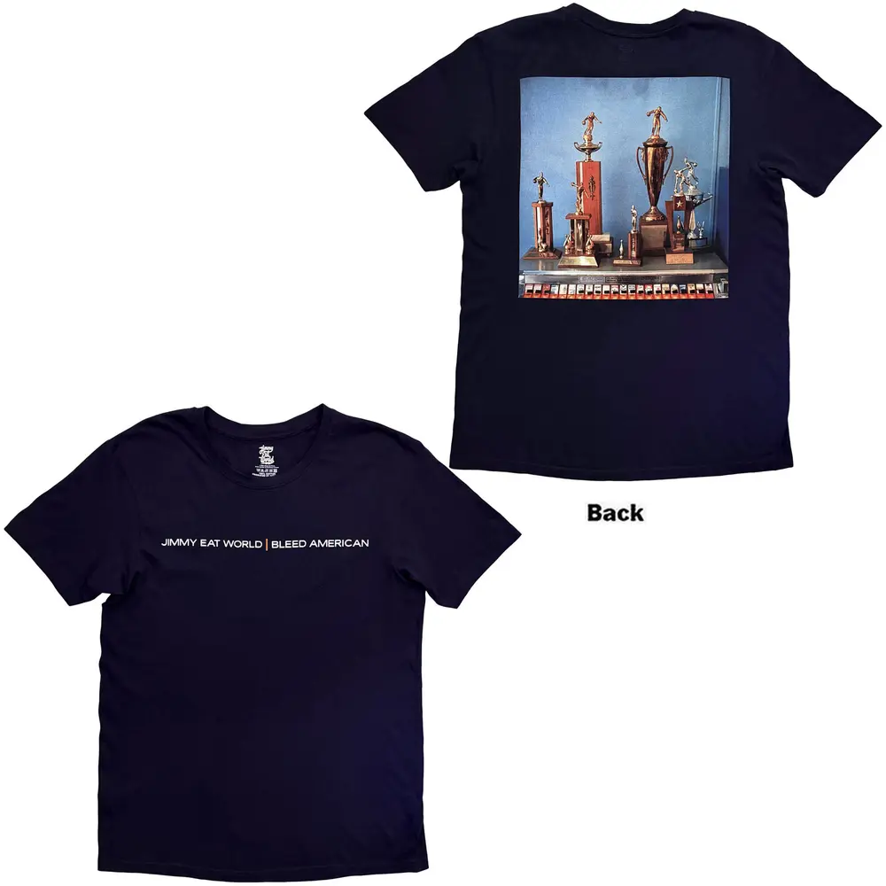 Unisex T-Shirt: Bleed American Twist (Navy Blue) (Back Print)