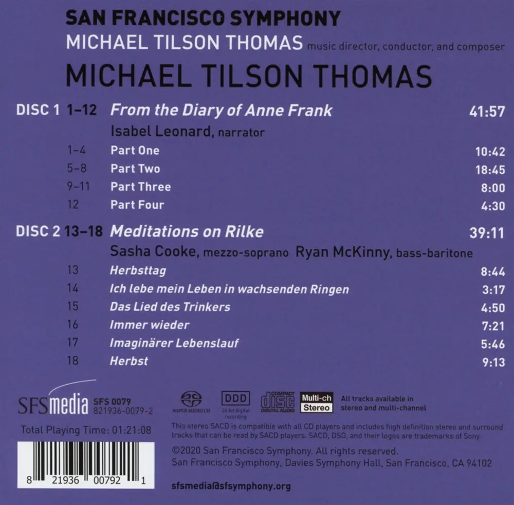 TILSON THOMAS: FROM THE DIARY