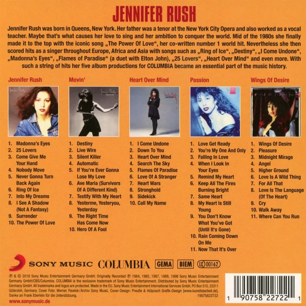 Jennifer Rush – Original Album Classics (CD)