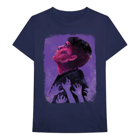 Thomas Shelby – Tričko Dragging Tommy Down (Modrá), Unisex, Modrá