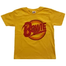 David Bowie, Tričko Diamond Dogs Logo, Dieťa, Žltá