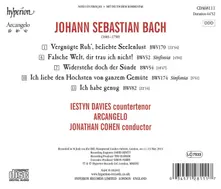 BACH: CANTATAS 54, 82 & 170 "WIDERSTEHE", "ICH HAB GENUG", VERGNUGTE RUH" thumbnail