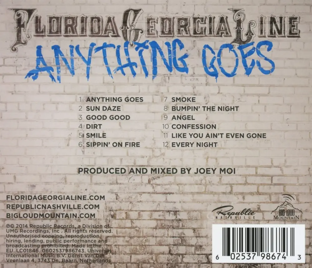 Florida Georgia Line – ANYTHING GOES (CD)