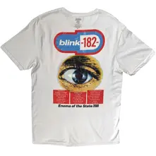 Unisex T-Shirt: Enema Of The State (White) (Back Print) thumbnail