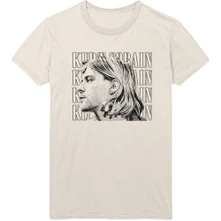 Kurt Cobain, Tričko Contrast Profile, Unisex, Natural