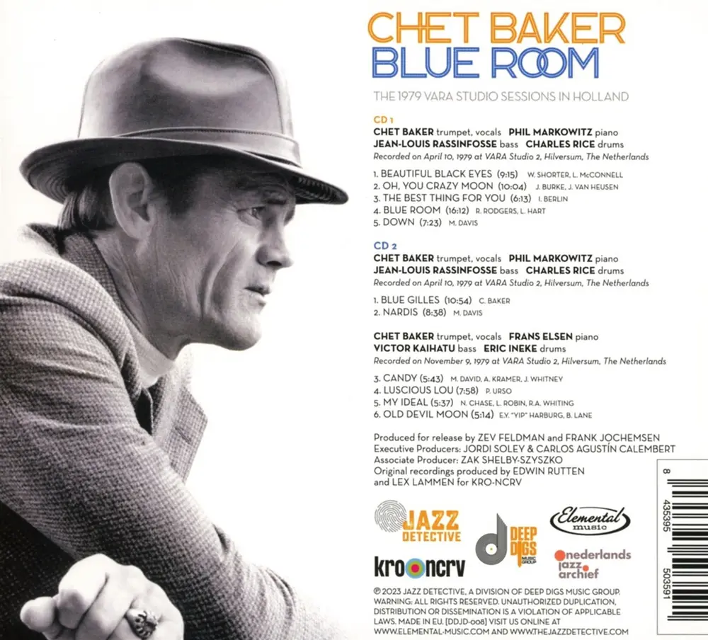 BAKER, CHET - BLUE ROOM-THE 1979 VARA STUDIO SESSIONS IN HOLLAND