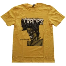 The Cramps, Tričko Bad Music, Unisex, Žltá