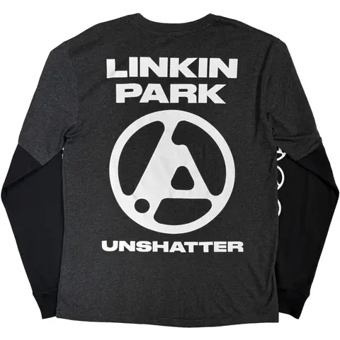 Linkin Park – Tričko s dlhým rukávom Unshatter (Multi-color, Layered Long Sleeve T-Shirt), Unisex, Multi-color