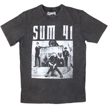 Sum 41, Tričko Box Photo, Unisex, Šedá