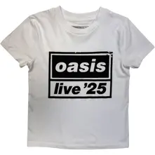 Kids T-Shirt: Live '25 Distressed Lockup (White) (Ex-Tour)