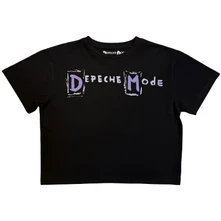 Croptop Ladies Crop Top: Hand Painted Logo (Black)