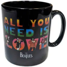 Unboxed Mug: Yellow Submarine All You Need Is Love (Black) thumbnail