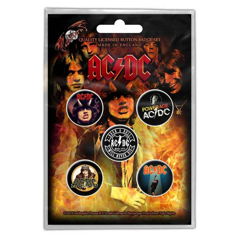 AC/DC – Highway to Hell (Button Badge Pack) (Odznak)