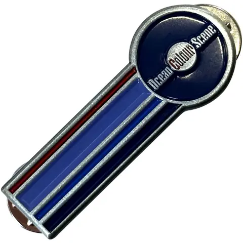 Pin Badge: Circle Logo & Stripes