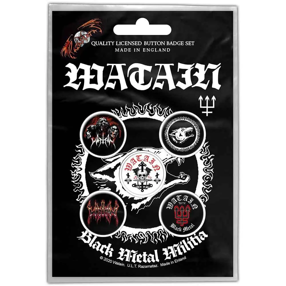 Watain – Black Metal Militia (Button Badge Pack) (Odznak)