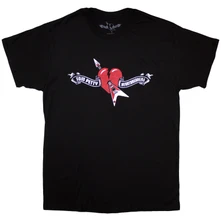 Tom Petty & The Heartbreakers, Tričko Heart Logo, Unisex, Čierna