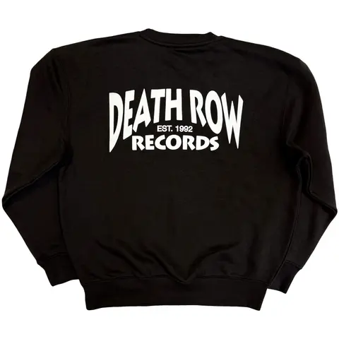 Death Row Records – Crewneck Logo (Čierna), Unisex, Čierna