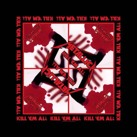 Metallica – Šatka Kill 'Em All (Čierna), Unisex, Čierna