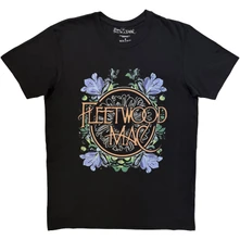 Tričko Unisex Premium Carbon T-Shirt: Circle Floral (Black)