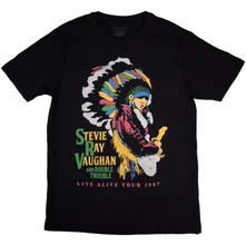 Stevie Ray Vaughan, Tričko Double Trouble, Unisex, Čierna
