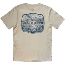 Unisex T-Shirt: Middle Of Nowhere (Natural) (Back Print) thumbnail
