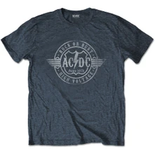 AC/DC, Tričko Rock or Bust, Unisex, Šedá