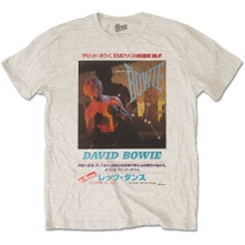 David Bowie, Tričko Japanese Text, Unisex, Natural