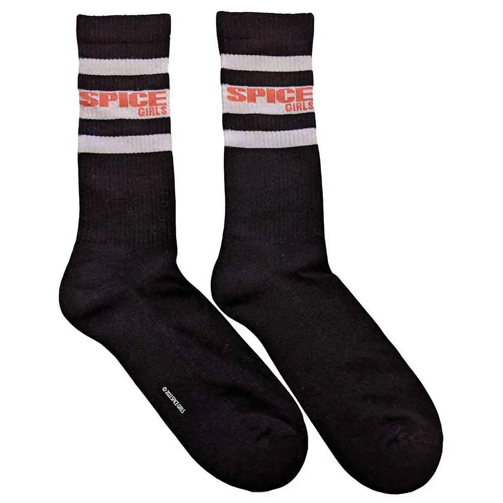 Unisex Ankle Socks: Logo & Stripes (Black) (UK Size 7 - 11)