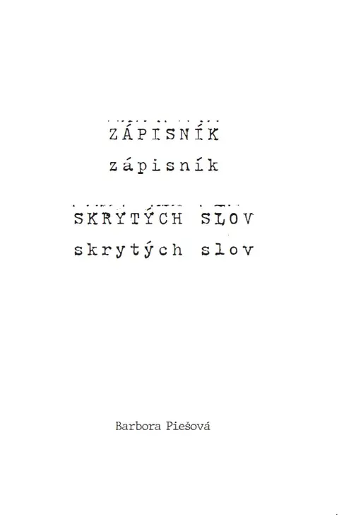 Zápisník skrytých slov