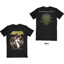 Anthrax, Tričko Spreading The Disease Track list, Unisex, Čierna