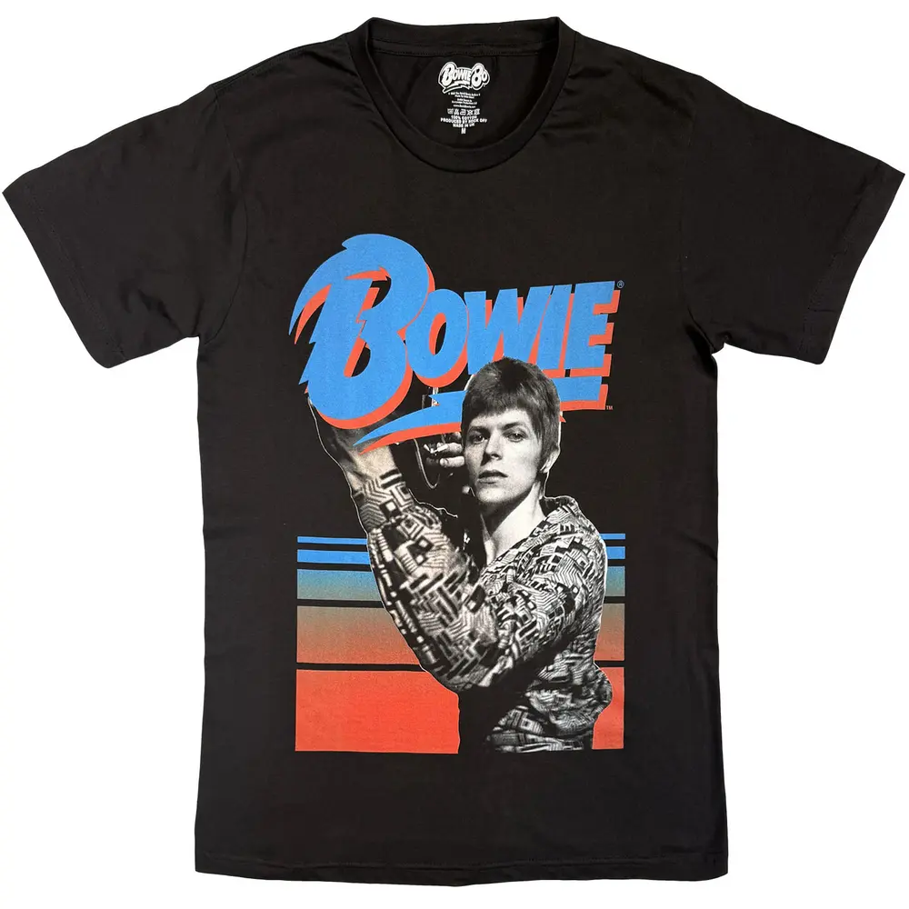 David Bowie – Retro Bowie (Čierna) (Tričko)