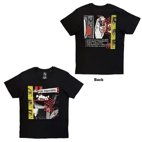 Unisex T-Shirt: Your Favourite Toy Album Tracklist (Black) (Back Print)