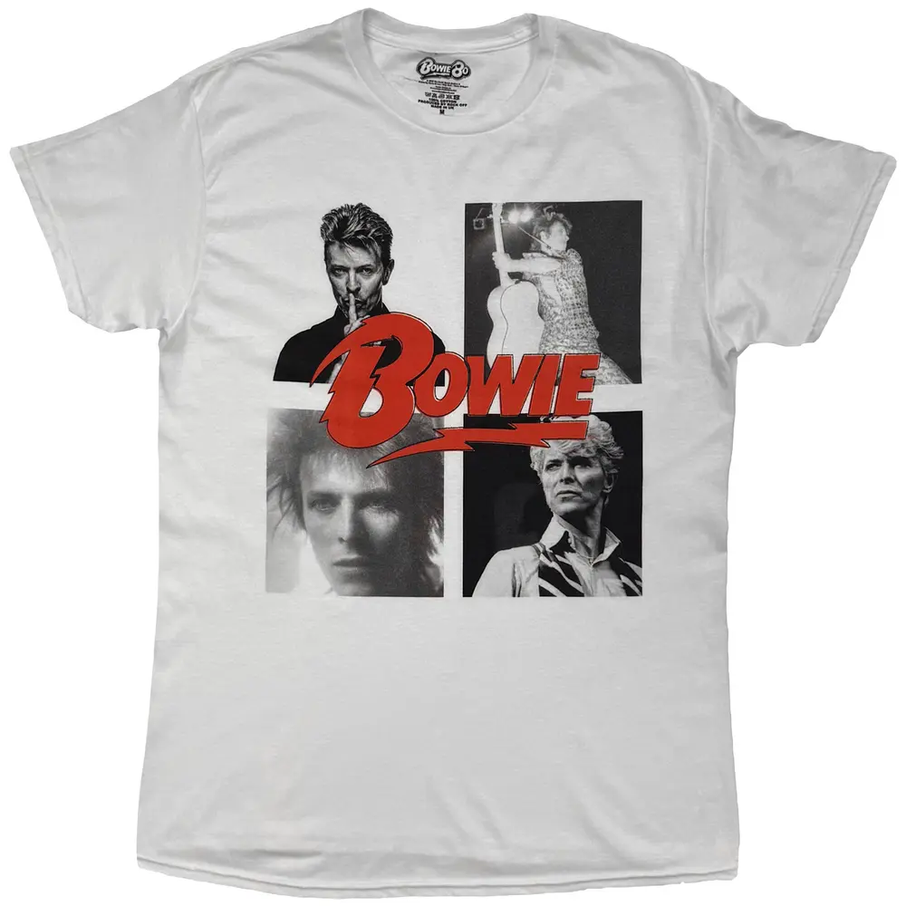 David Bowie – Montage (Biela) (Tričko)