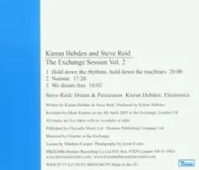 Kieran Hebden – EXCHANGE SESSIONS 2 (CD)