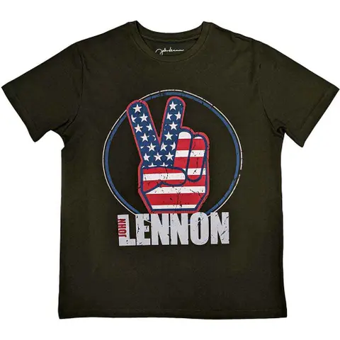 Peace Fingers US Flag