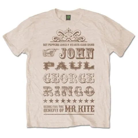 The Beatles – Tričko Mr Kite (Natural), Unisex, Natural