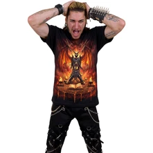 Unisex T-Shirt: Skeletal Worship (Black) (Back Print) thumbnail