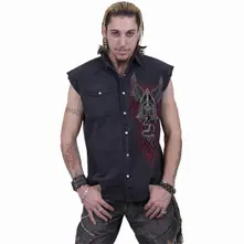 Unisex Worker Shirt: The Dead (Black) (Back Print) thumbnail
