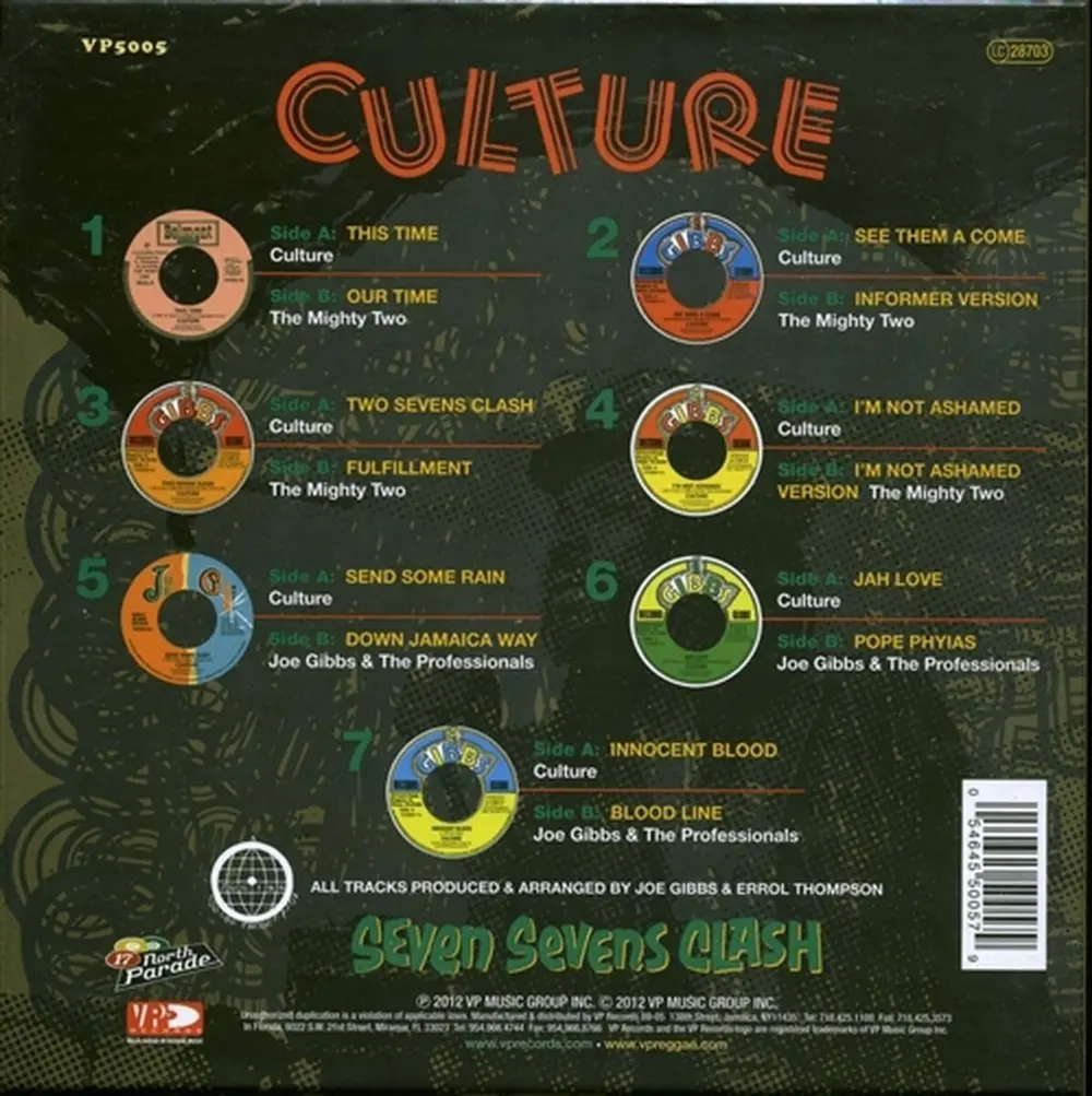 Culture – 7-Seven Sevens Clash (Vinyl)