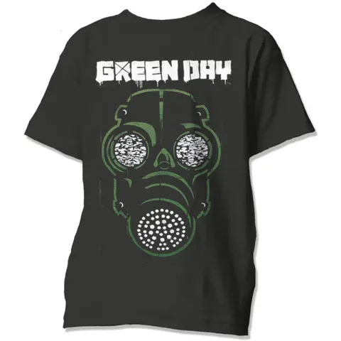 Green Day – Tričko Green Mask (Čierna), Unisex, Čierna