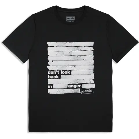 Unisex T-Shirt: Don't Look Back In Anger Tape (Black) (Ex-Tour)