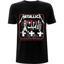 Metallica, Tričko Vintage Master of Puppets Photo, Unisex, Čierna