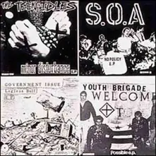 V/A - FOUR OLD SEVEN INCHES ON A TWELVE INCH thumbnail