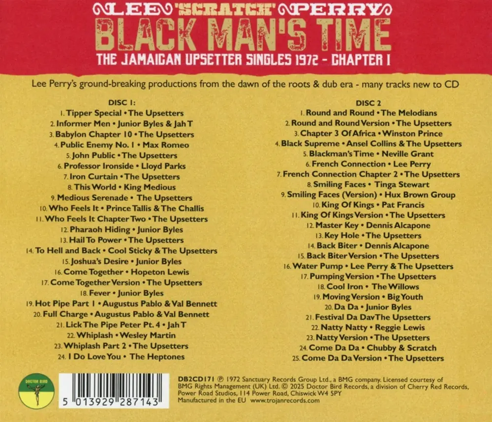 LEE SCRATCH PERRY PRESENTS BLACK MAN S TIME THE JAMAICAN UPSETTERS SINGLES 1972 CHAPTER 1