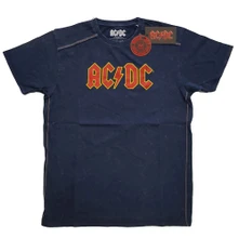 AC/DC, Tričko Logo, Unisex, Modrá