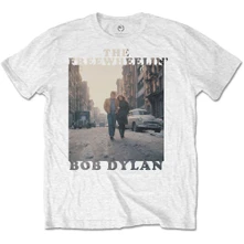 Bob Dylan, Tričko The Freewheelin', Unisex, Biela