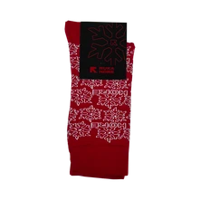 Ruka Hore, Ponožky Snowflake, Červená, Unisex