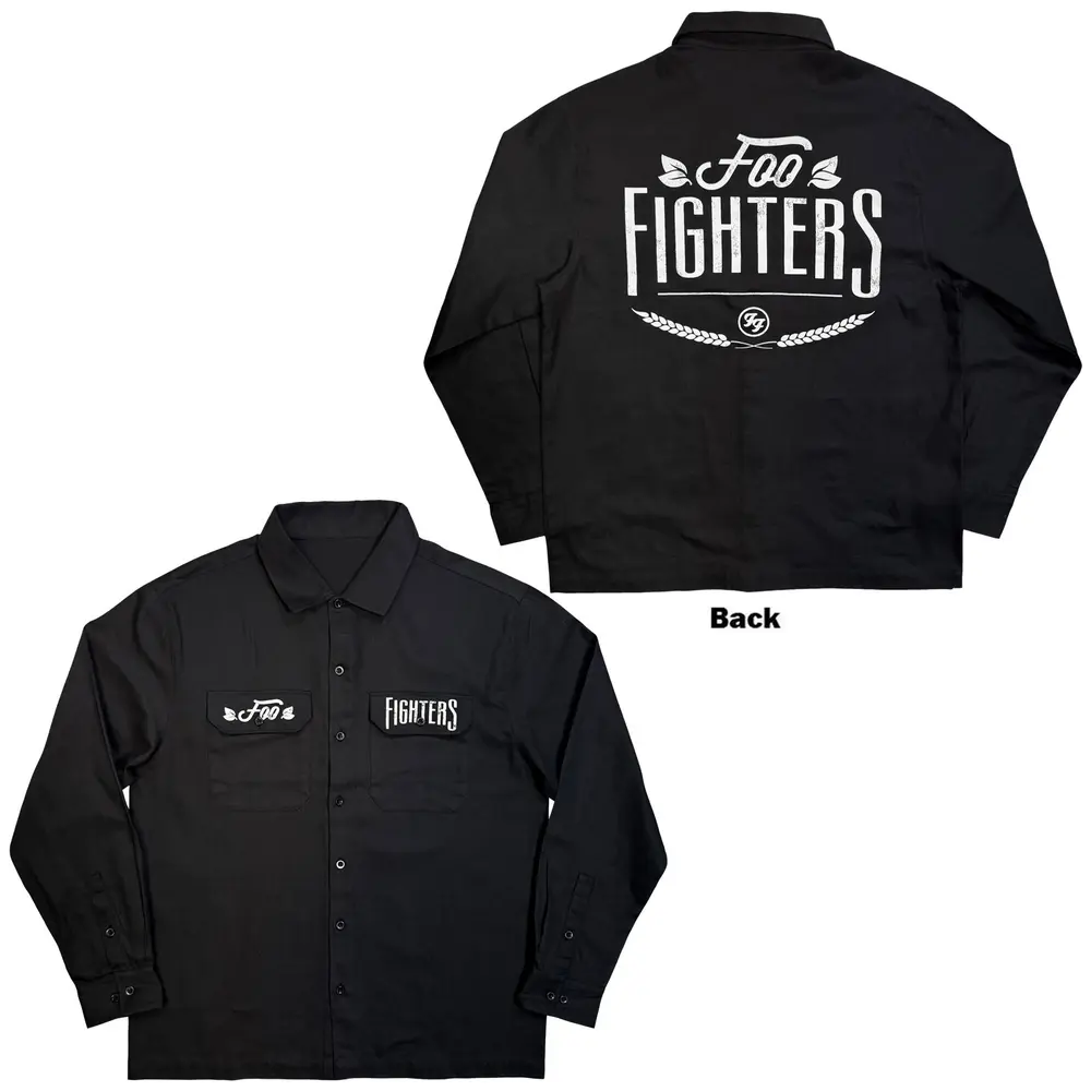 Unisex Casual Shirt: Text Logo (Black)