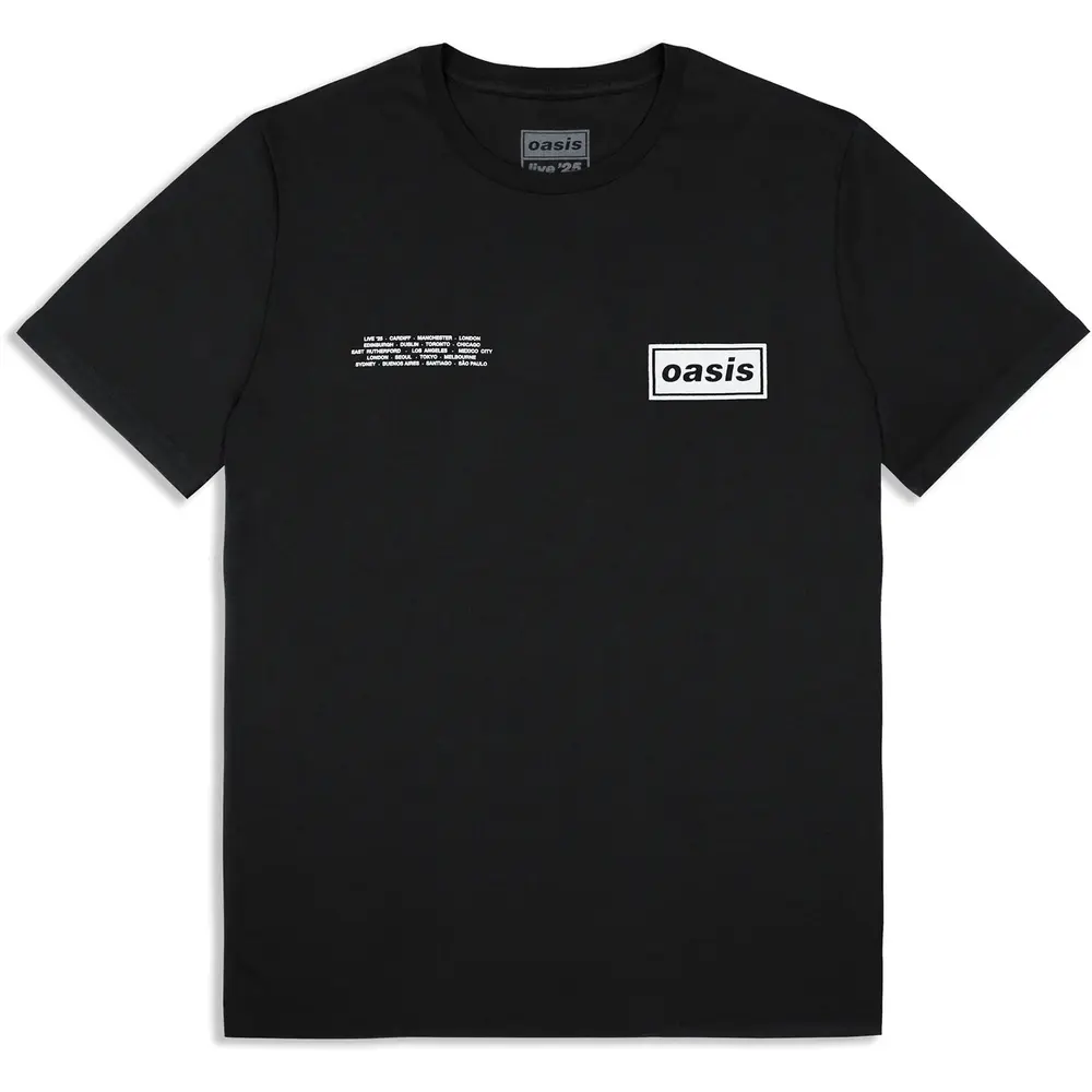 Unisex T-Shirt: Global Cities Logo (Black) (Ex-Tour)